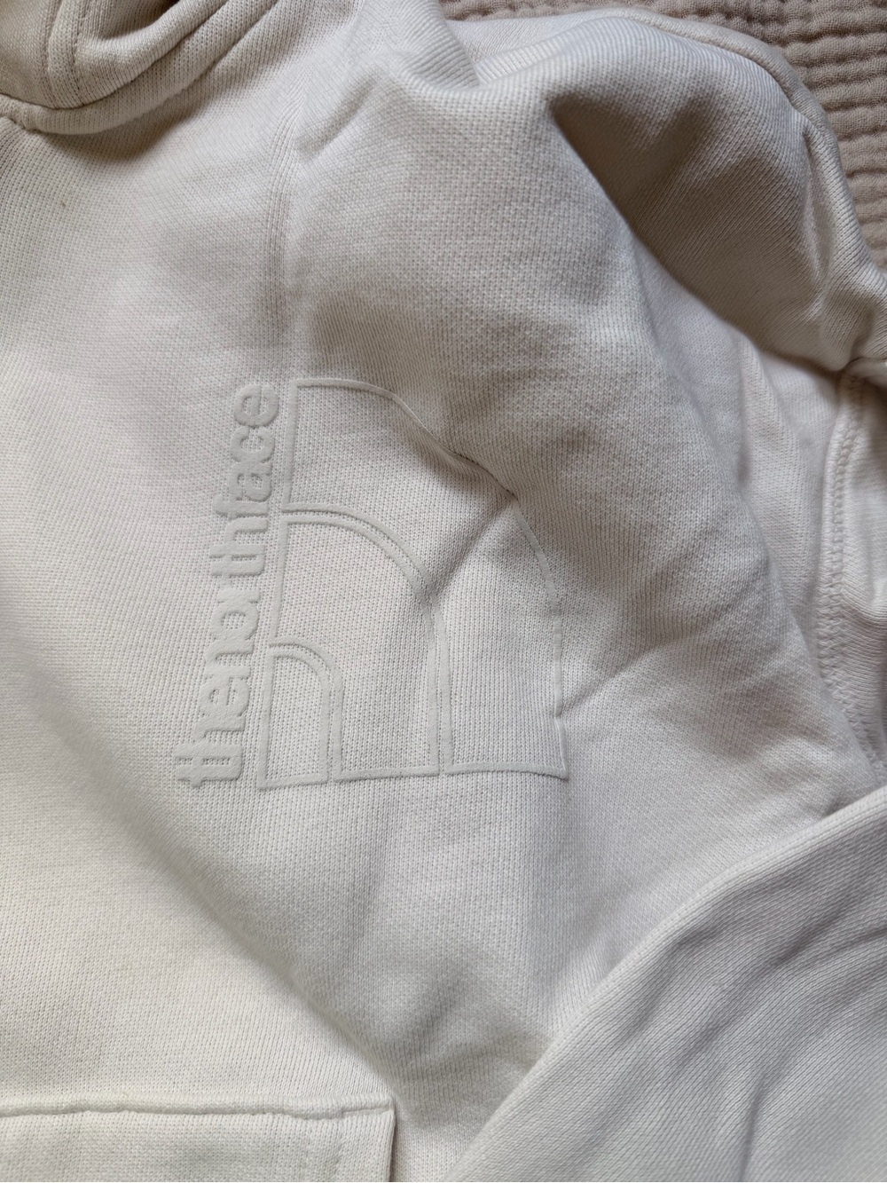 The North Face Cream Half-Zip Hooded Pullover - Picture 2 of 3